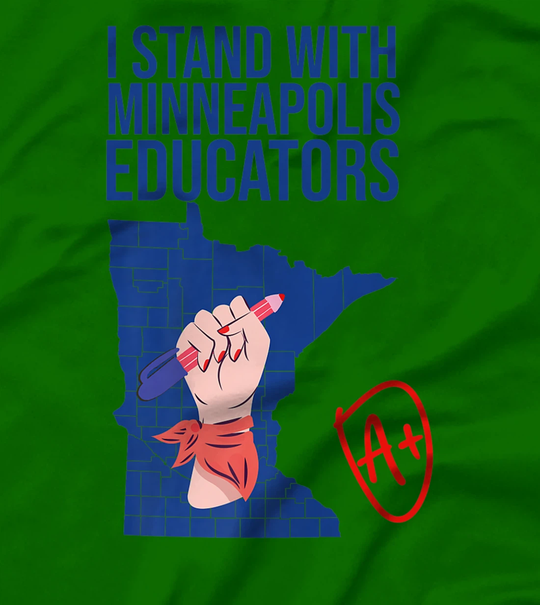 I Support Minneapolis Educators Teacher Walkout 2022 Strike T-Shirt, Kid T-Shirt and Women T-Shirt