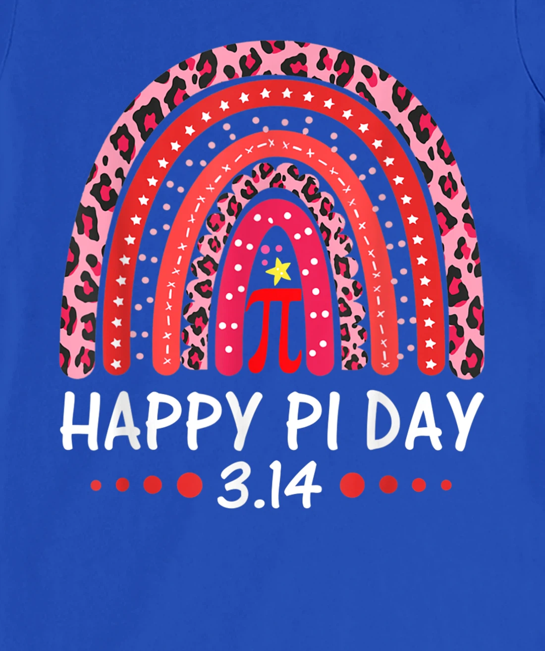 Happy Pi Day Mathematics Math Symbol Teacher Leopard Rainbow T-Shirt, Kid T-Shirt and Women T-Shirt