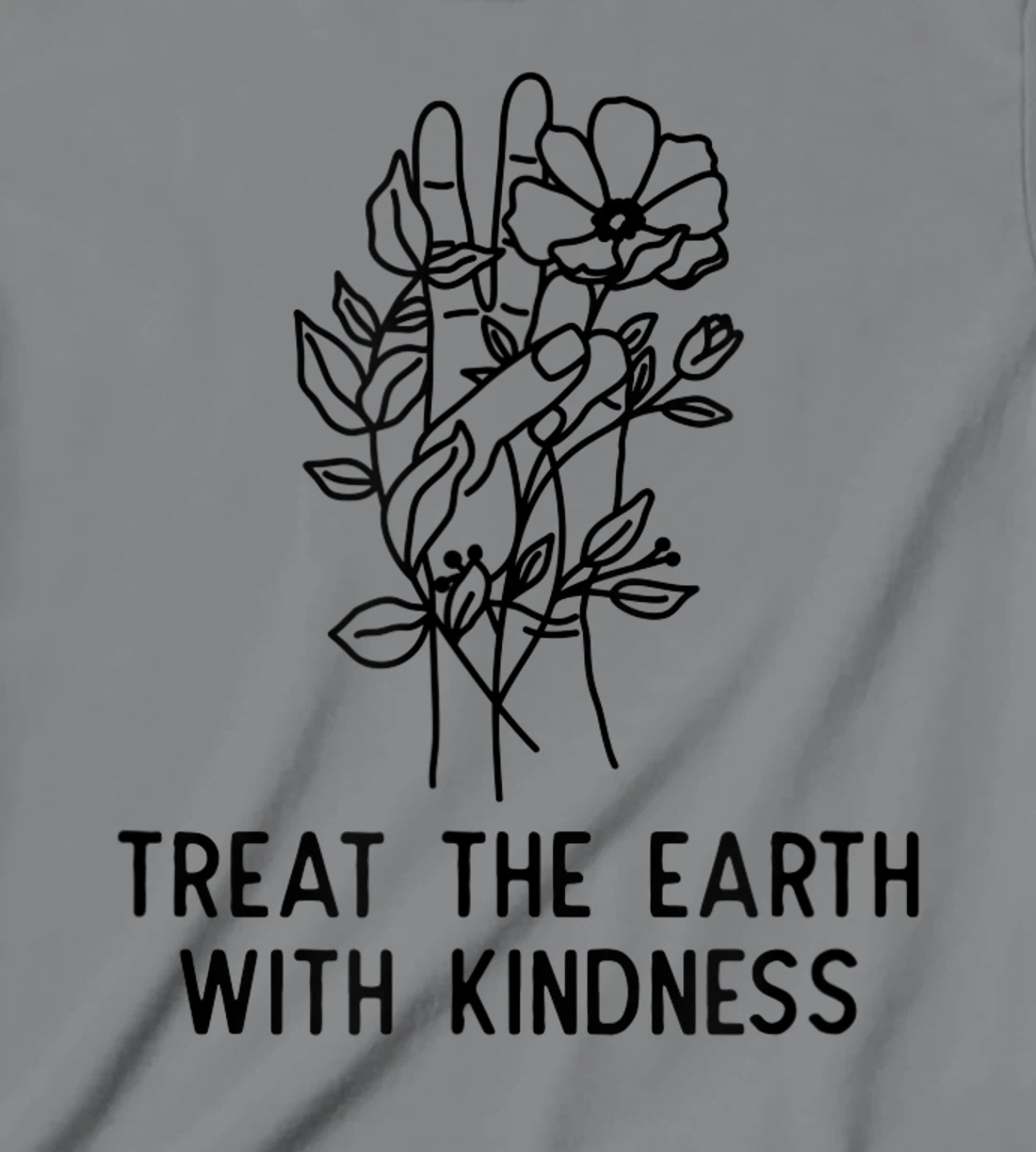 Cute Earth Day Floral Peace Treat The Earth With Kindness T-Shirt, Kid T-Shirt and Women T-Shirt