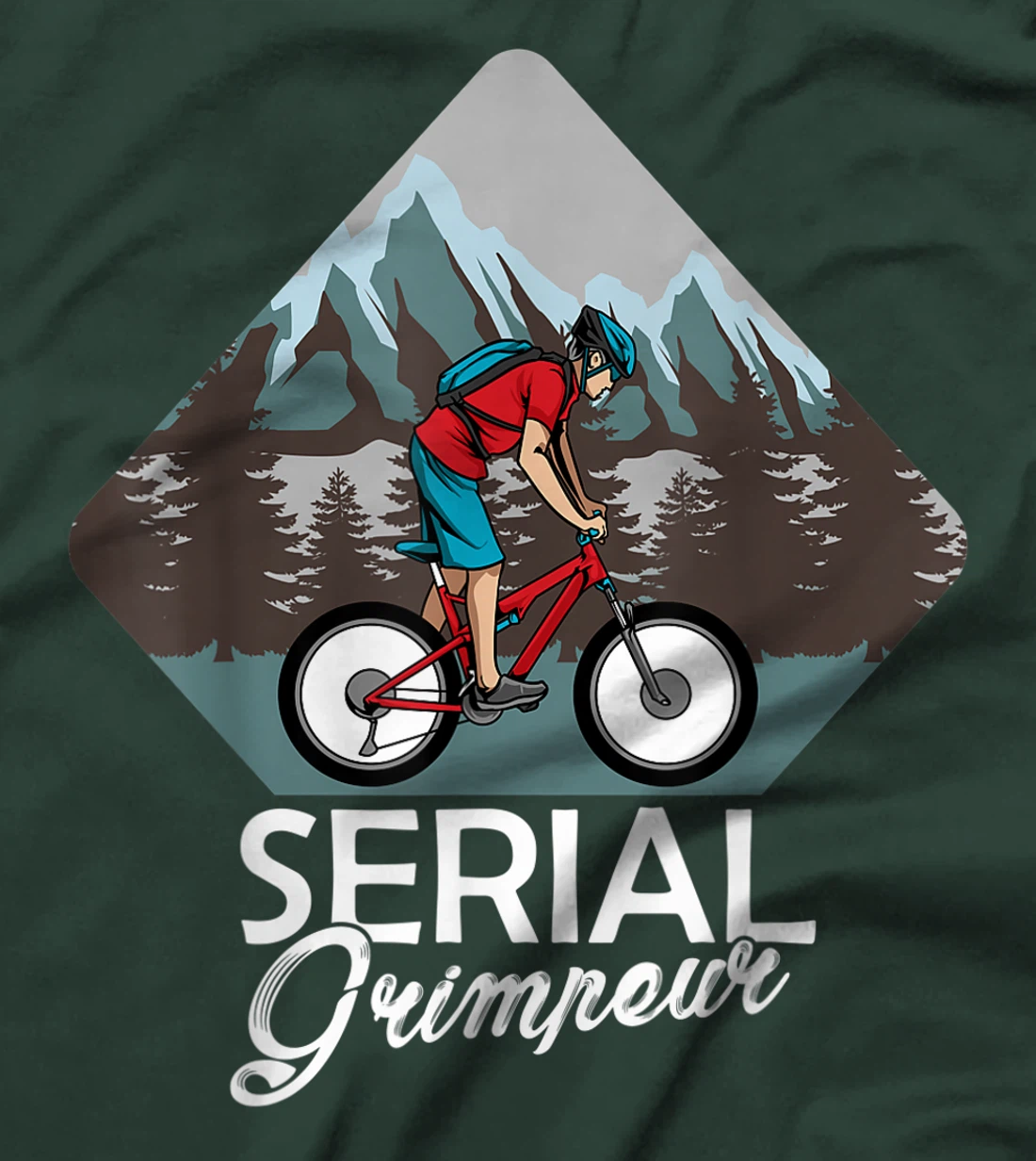 Serial Grimpeur - Mountain Biking T-Shirt, Kid T-Shirt and Women T-Shirt