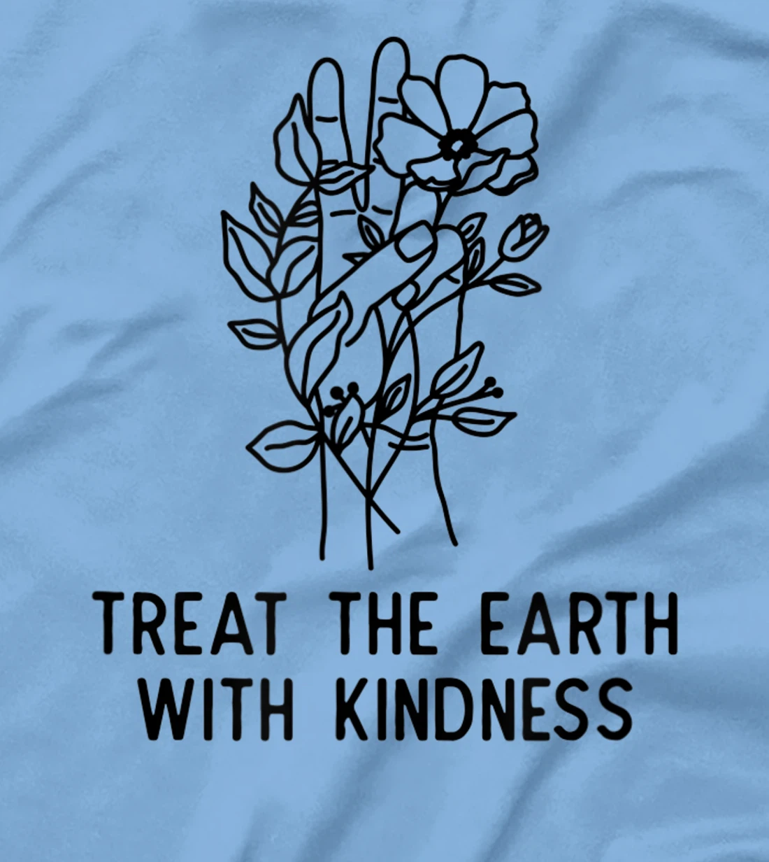 Cute Earth Day Floral Peace Treat The Earth With Kindness T-Shirt, Kid T-Shirt and Women T-Shirt