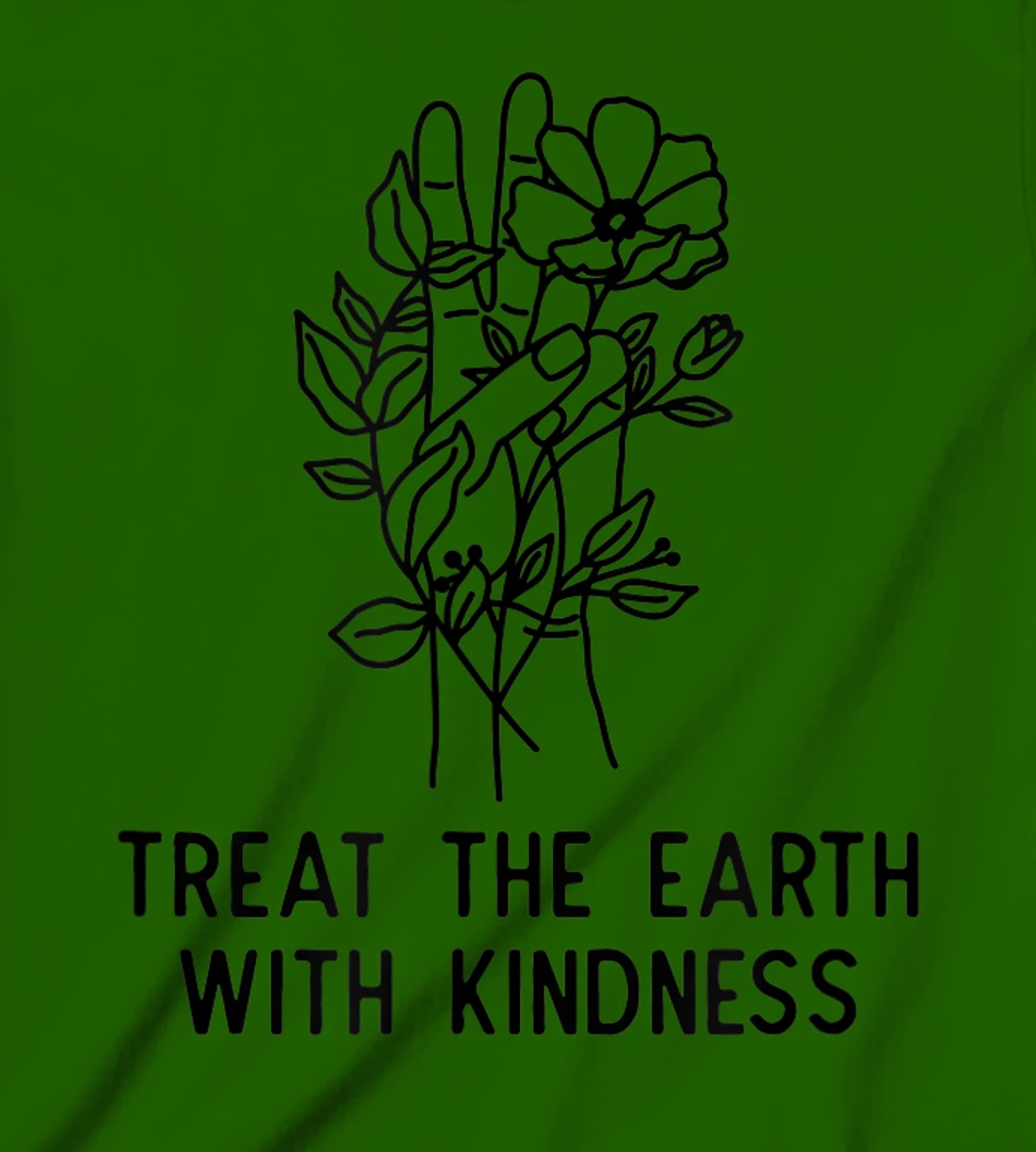 Cute Earth Day Floral Peace Treat The Earth With Kindness T-Shirt, Kid T-Shirt and Women T-Shirt