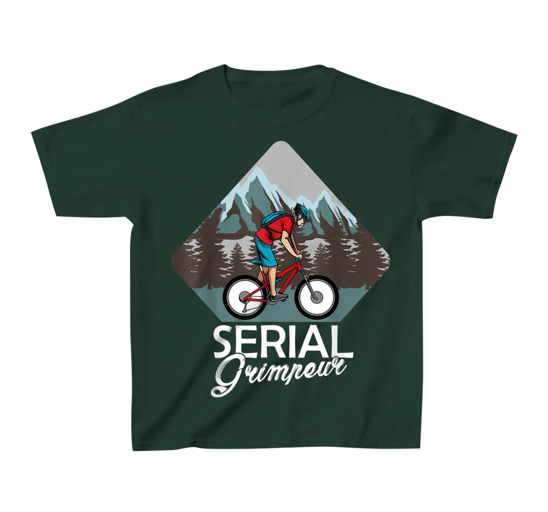 Serial Grimpeur - Mountain Biking T-Shirt, Kid T-Shirt and Women T-Shirt