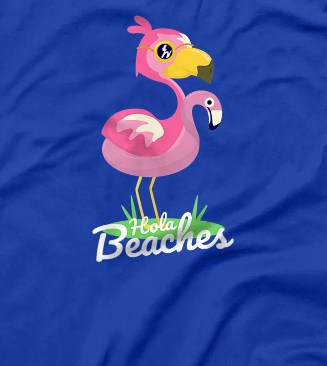 Hola Beaches Funny Summer Beach Flamingo Sunglasses T-Shirt, Kid T-Shirt and Women T-Shirt