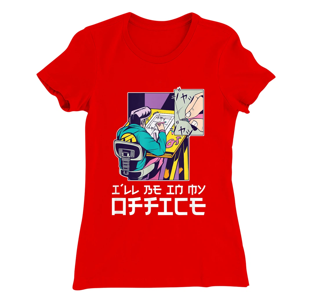 I'll be in my office aesthetic anime drawer T-Shirt, Kid T-Shirt and Women T-Shirt