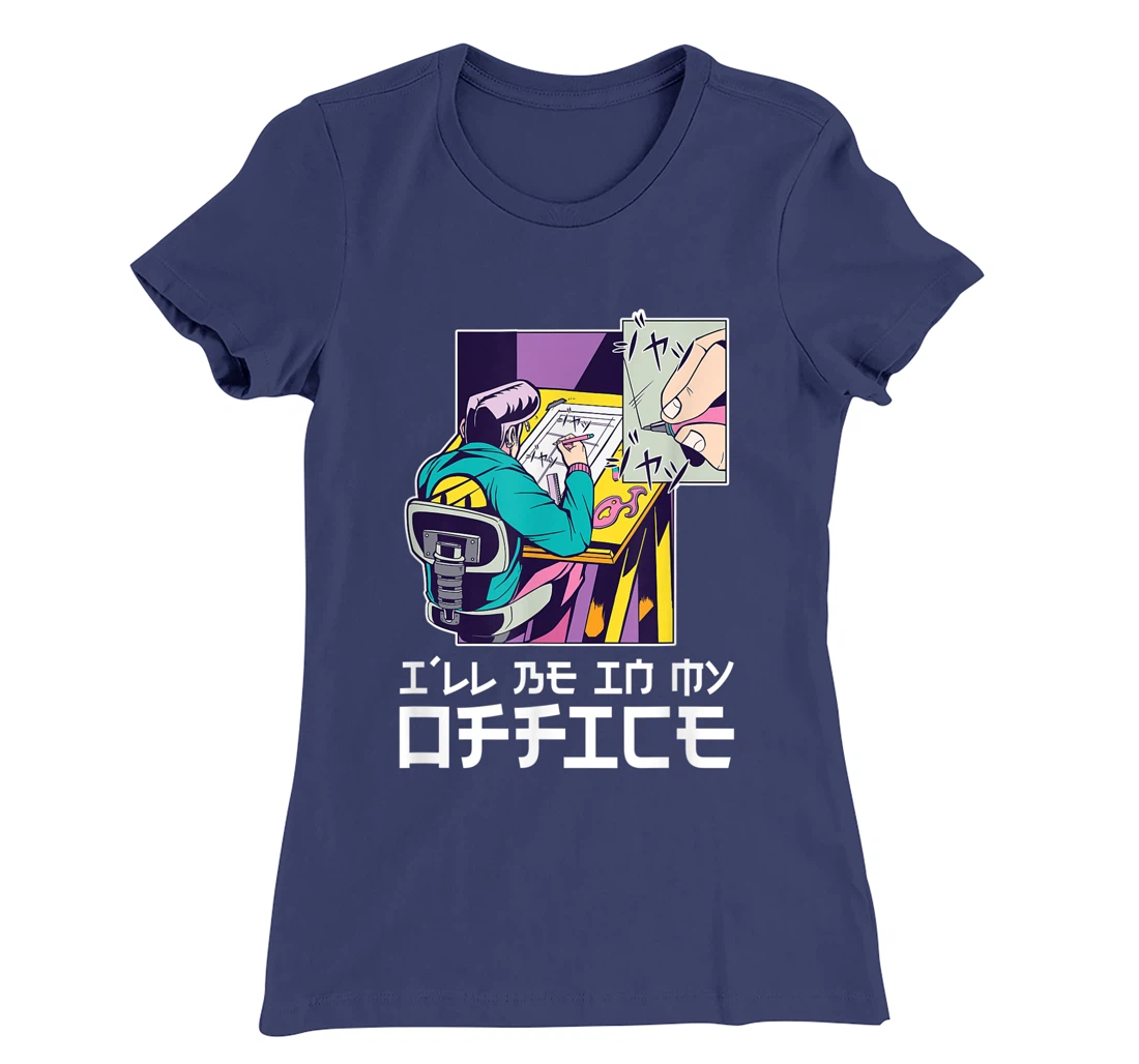 I'll be in my office aesthetic anime drawer T-Shirt, Kid T-Shirt and Women T-Shirt