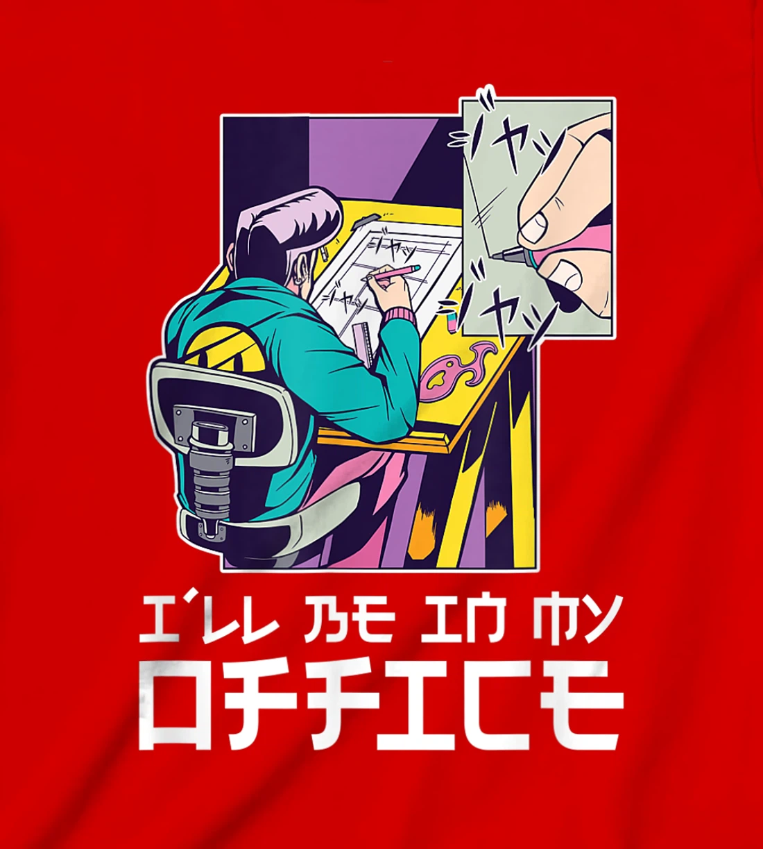 I'll be in my office aesthetic anime drawer T-Shirt, Kid T-Shirt and Women T-Shirt