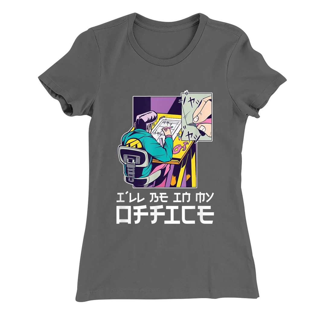 I'll be in my office aesthetic anime drawer T-Shirt, Kid T-Shirt and Women T-Shirt