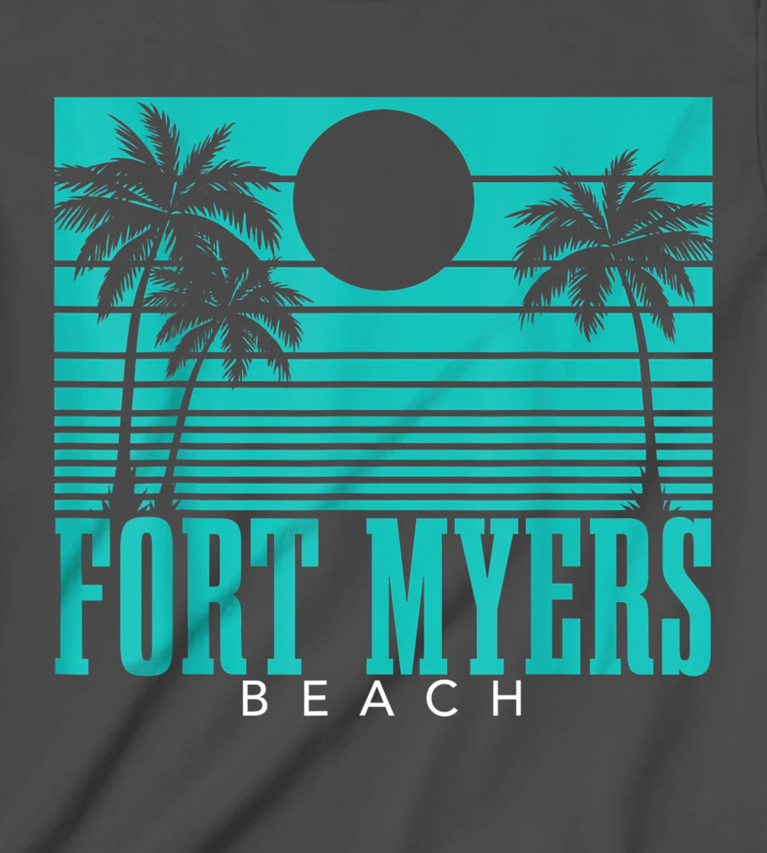 Fort Myers Beach Florida Palm Trees Surf Vintage Retro T-Shirt, Kid T-Shirt and Women T-Shirt
