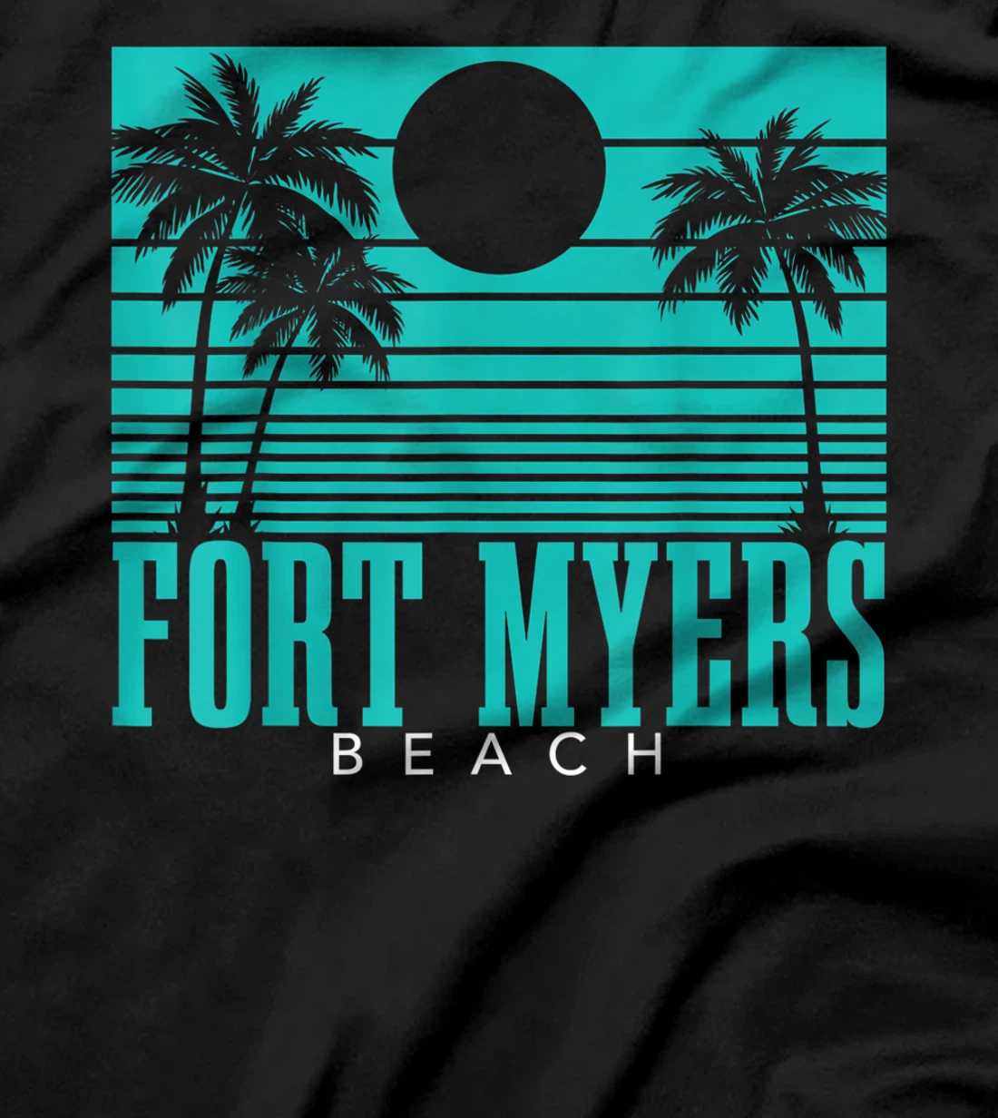 Fort Myers Beach Florida Palm Trees Surf Vintage Retro T-Shirt, Kid T-Shirt and Women T-Shirt