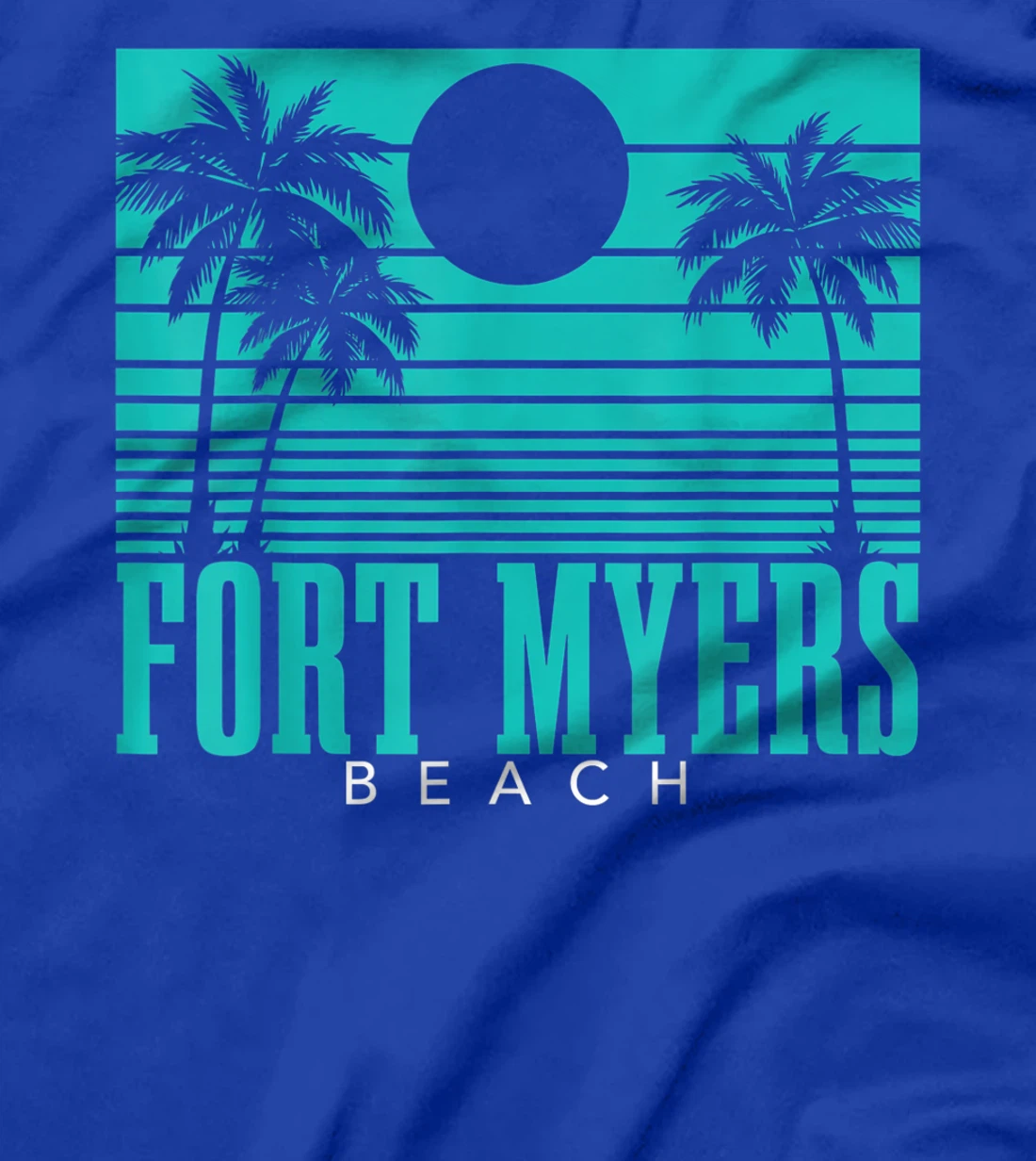 Fort Myers Beach Florida Palm Trees Surf Vintage Retro T-Shirt, Kid T-Shirt and Women T-Shirt