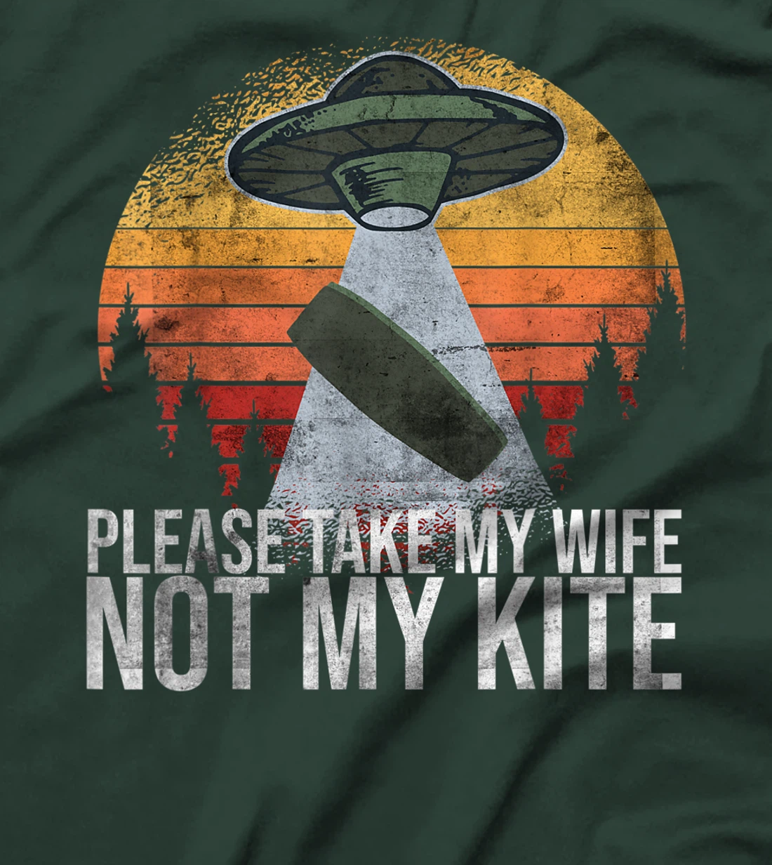 Kitesurf Kiteboarder Please Take My Wife Not My Kite T-Shirt