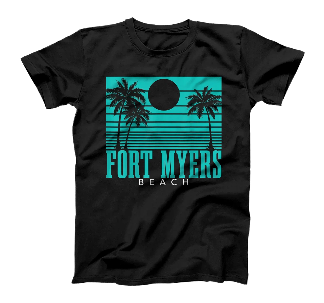 Fort Myers Beach Florida Palm Trees Surf Vintage Retro T-Shirt, Kid T-Shirt and Women T-Shirt