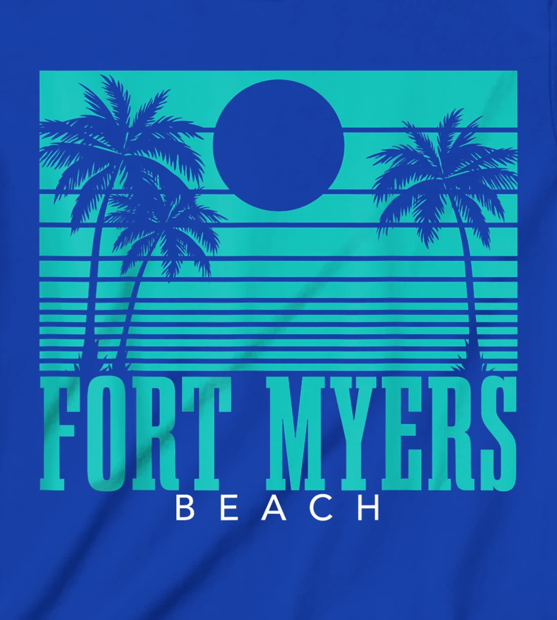 Fort Myers Beach Florida Palm Trees Surf Vintage Retro T-Shirt, Kid T-Shirt and Women T-Shirt