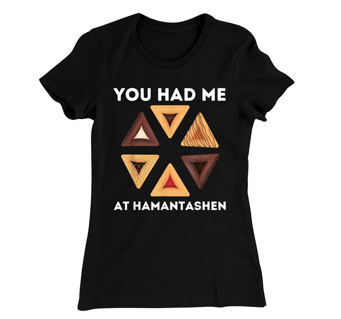 Happy Purim Party Costume Jewish You Had Me At Hamantashen T-Shirt, Women T-Shirt