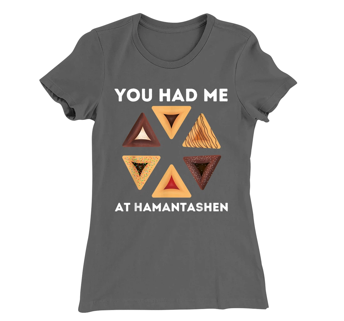 Happy Purim Party Costume Jewish You Had Me At Hamantashen T-Shirt, Women T-Shirt