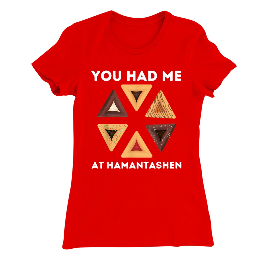 Happy Purim Party Costume Jewish You Had Me At Hamantashen T-Shirt, Women T-Shirt