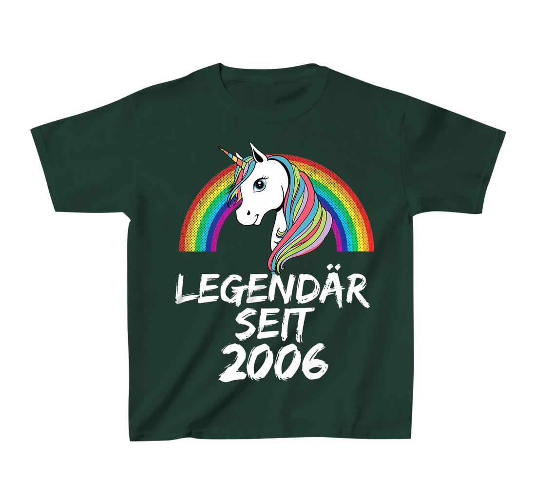 Legendär seit 2006 Einhorn & Regenbogen Lustiges T-Shirt, Kid T-Shirt and Women T-Shirt