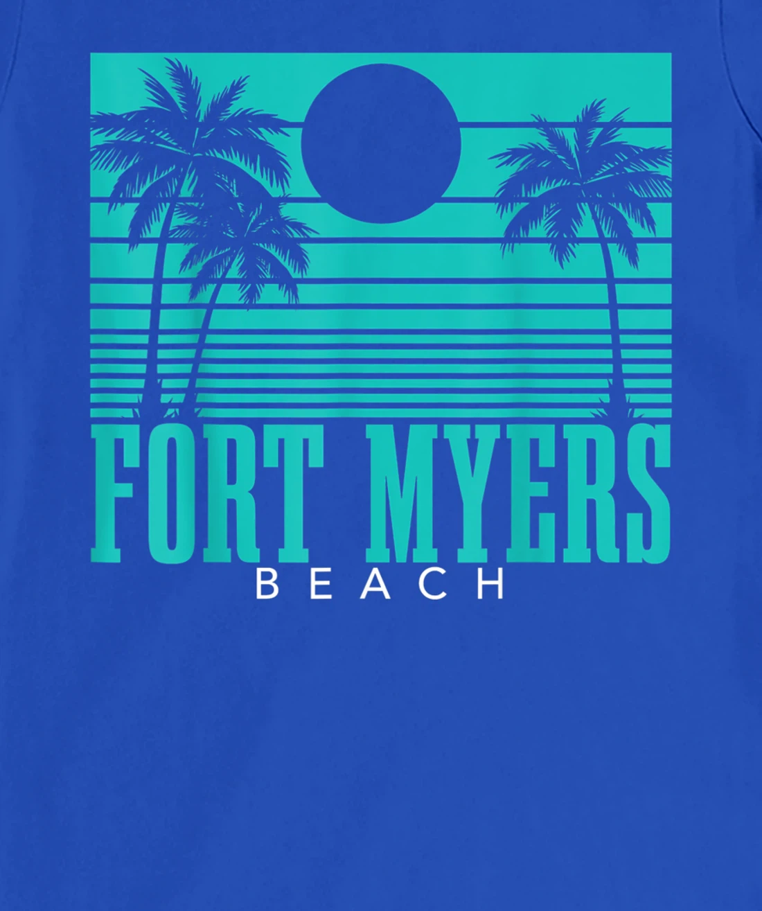 Fort Myers Beach Florida Palm Trees Surf Vintage Retro T-Shirt, Kid T-Shirt and Women T-Shirt