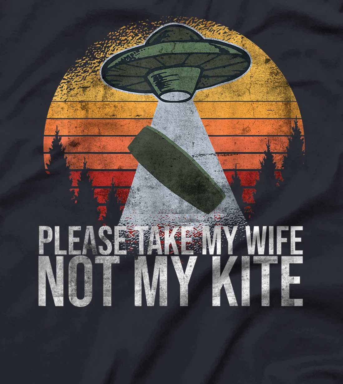 Kitesurf Kiteboarder Please Take My Wife Not My Kite T-Shirt