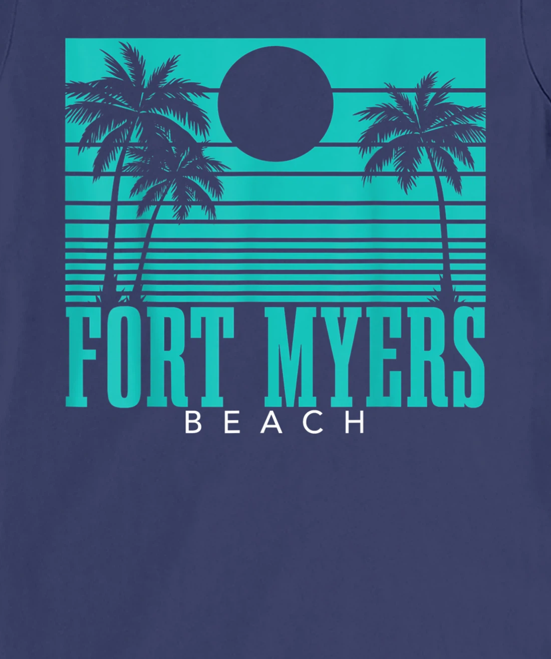 Fort Myers Beach Florida Palm Trees Surf Vintage Retro T-Shirt, Kid T-Shirt and Women T-Shirt