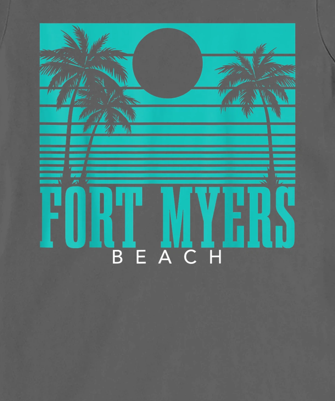 Fort Myers Beach Florida Palm Trees Surf Vintage Retro T-Shirt, Kid T-Shirt and Women T-Shirt