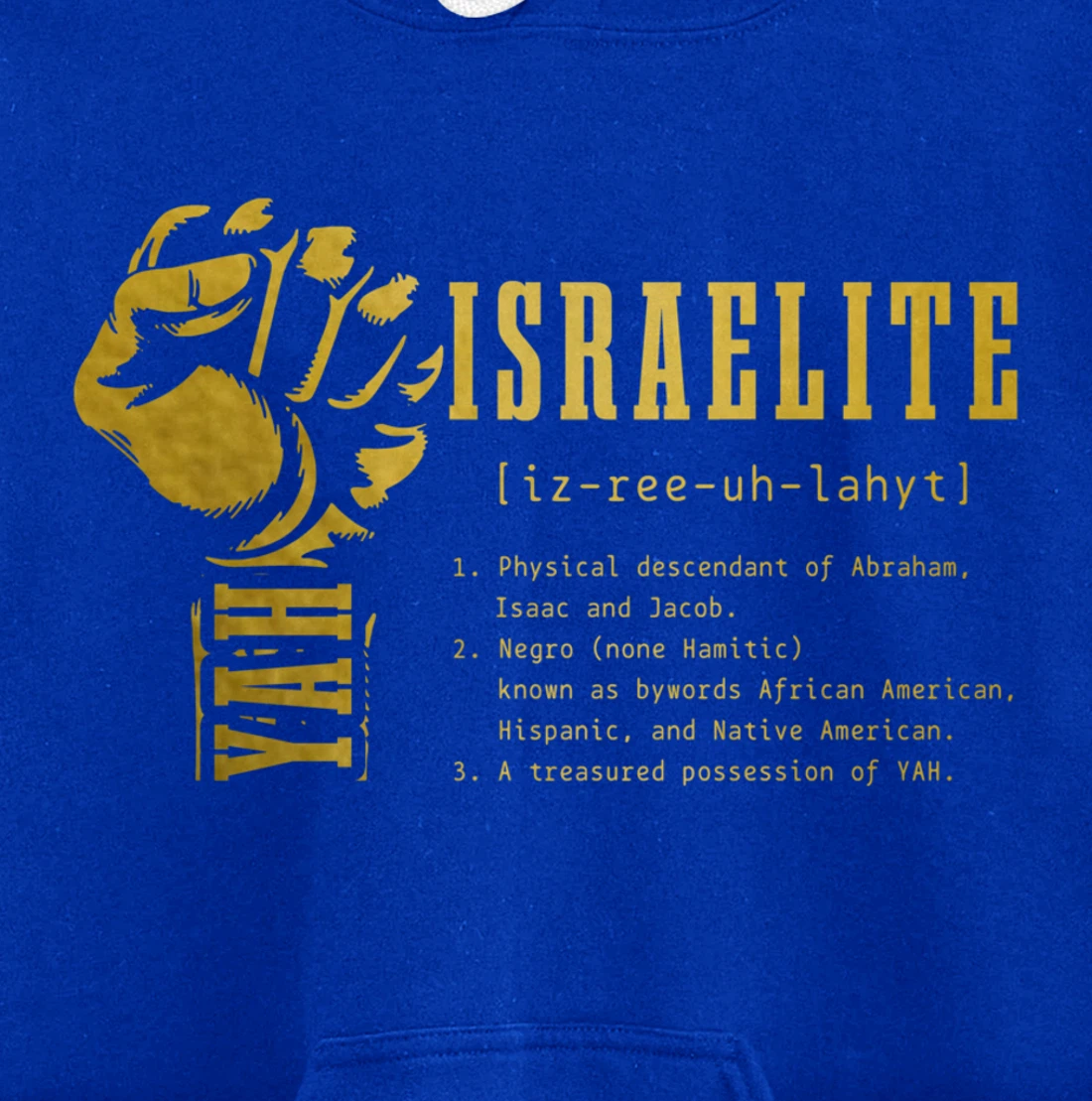 Israelite Definition Hebrew Judah Yah Israel Pullover Hoodie