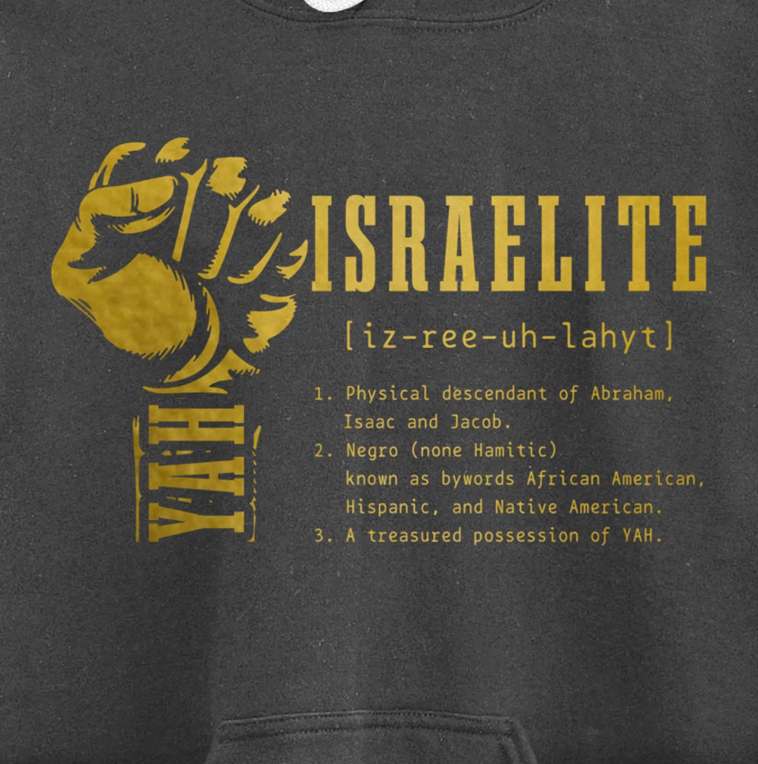 Israelite Definition Hebrew Judah Yah Israel Pullover Hoodie