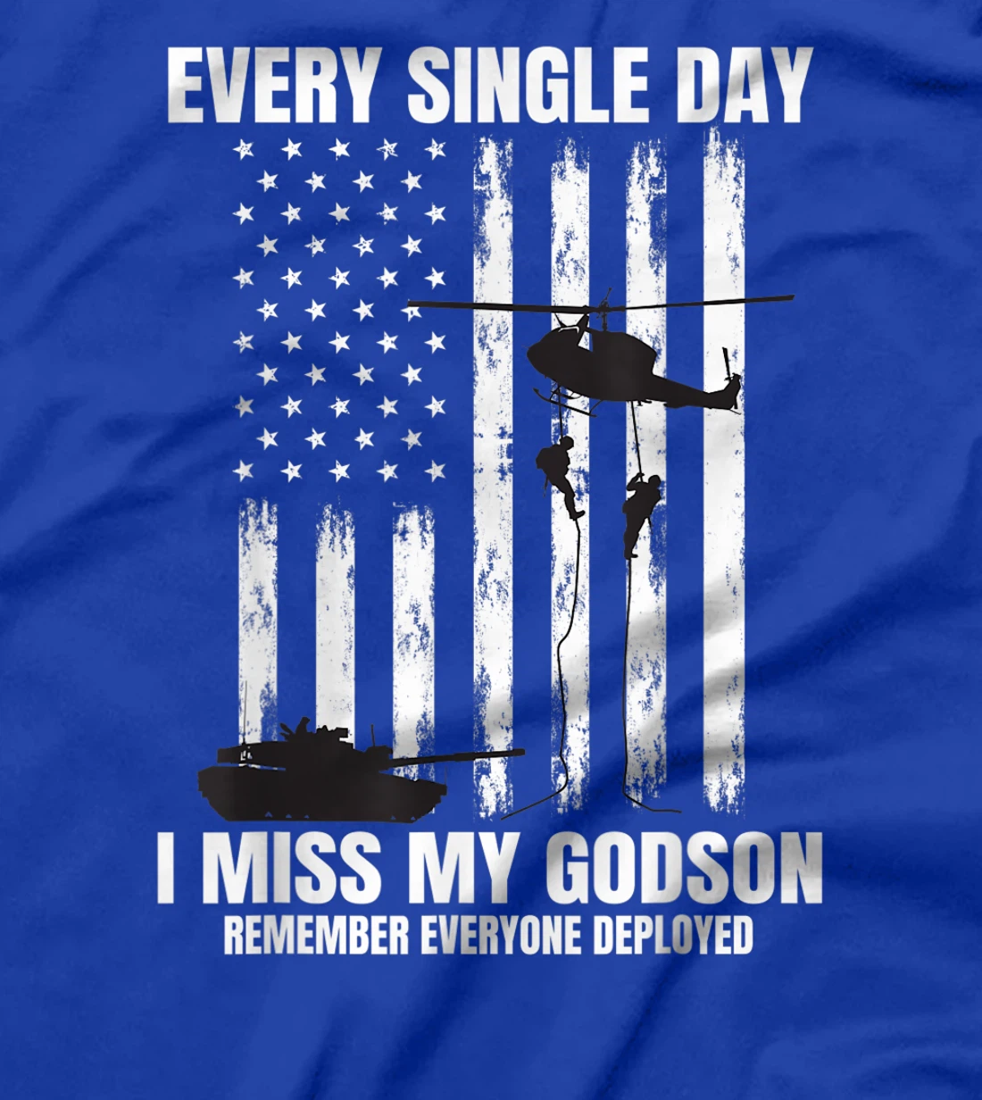 Godson Remember Everyone Deployed RED Friday Military Flag T-Shirt