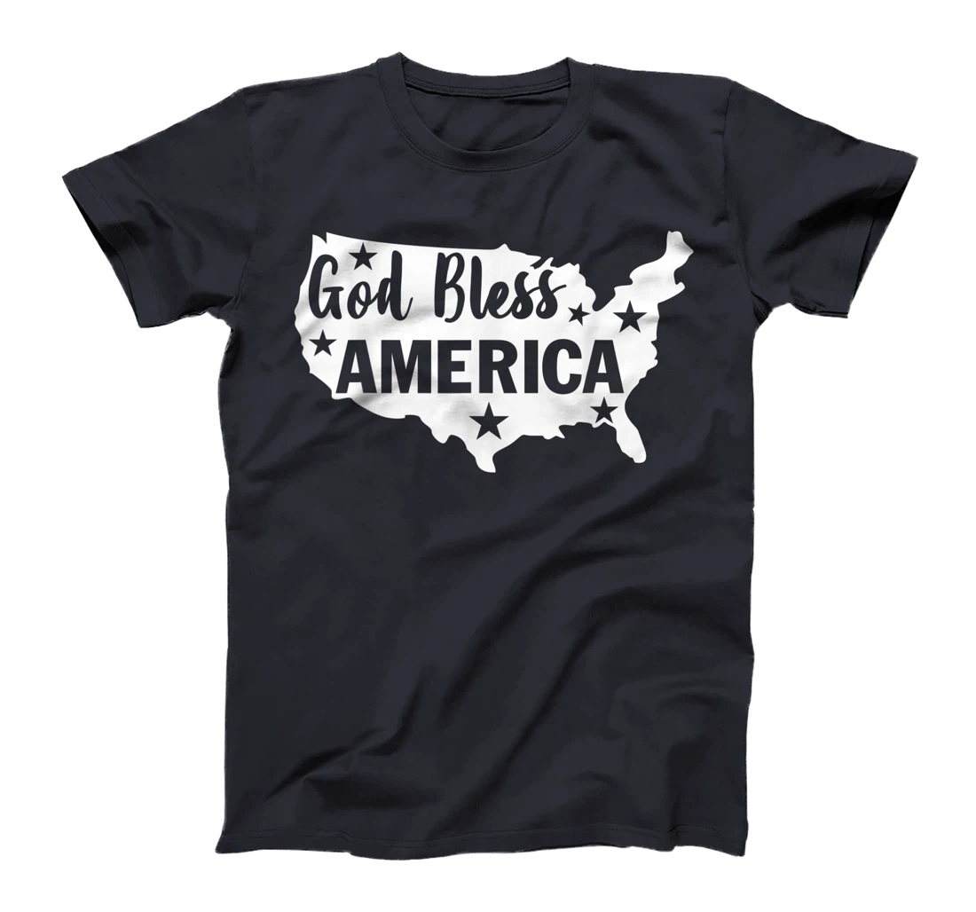 God Bless America 4th Of July USA American Patriotic T-Shirt
