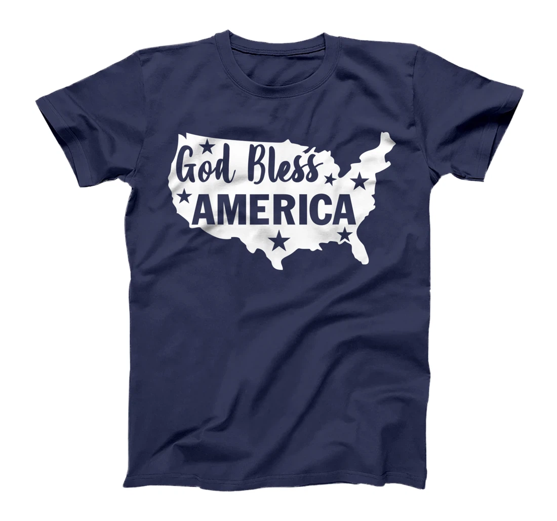 God Bless America 4th Of July USA American Patriotic T-Shirt