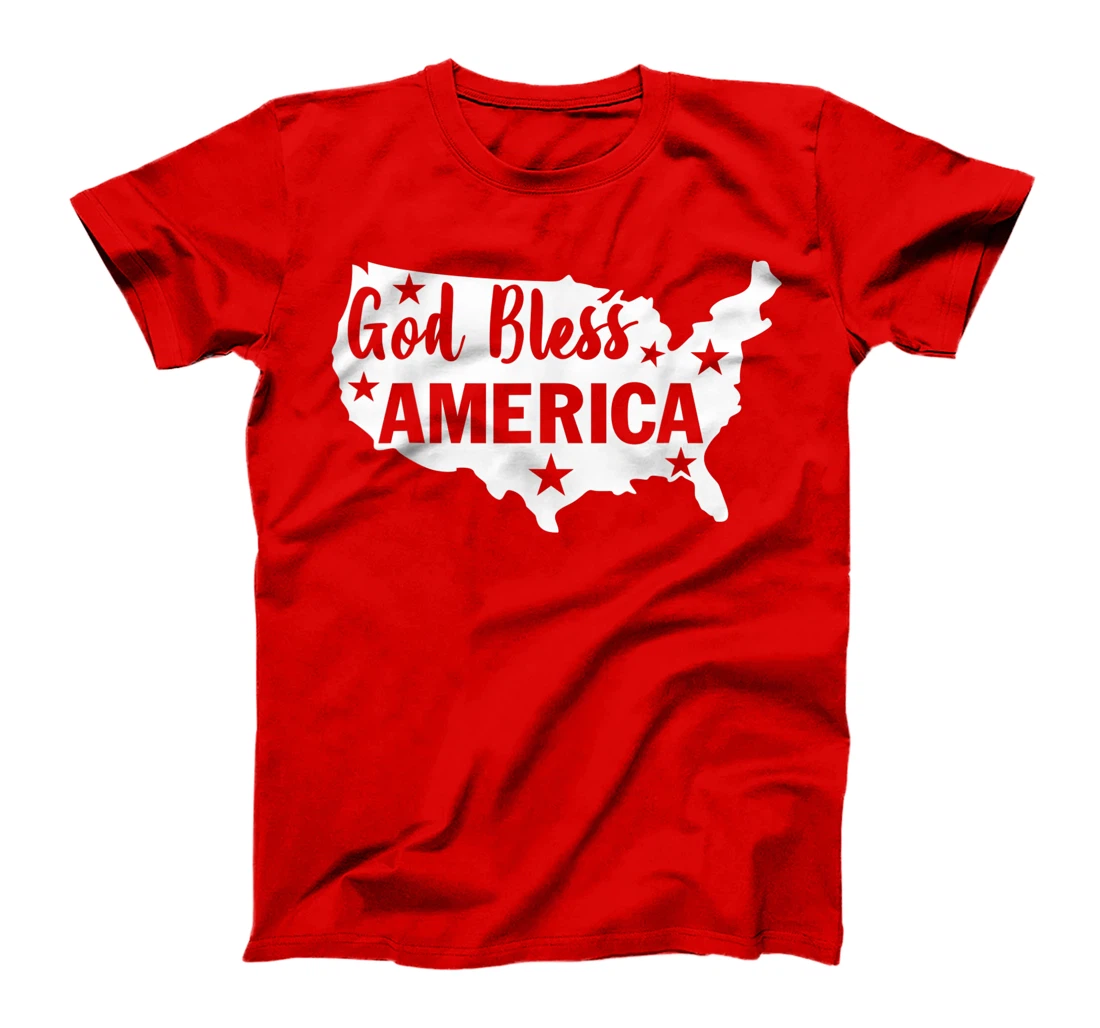 God Bless America 4th Of July USA American Patriotic T-Shirt