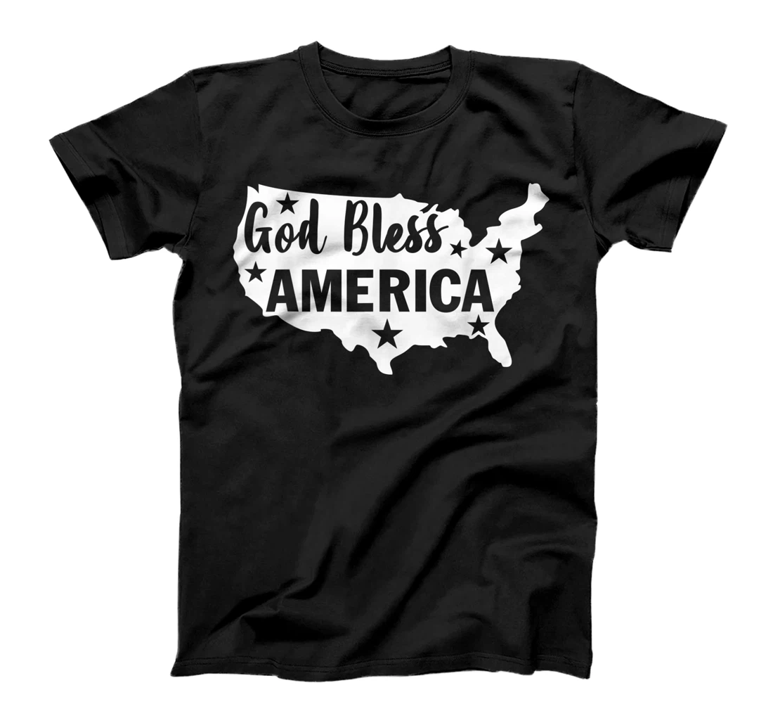 God Bless America 4th Of July USA American Patriotic T-Shirt