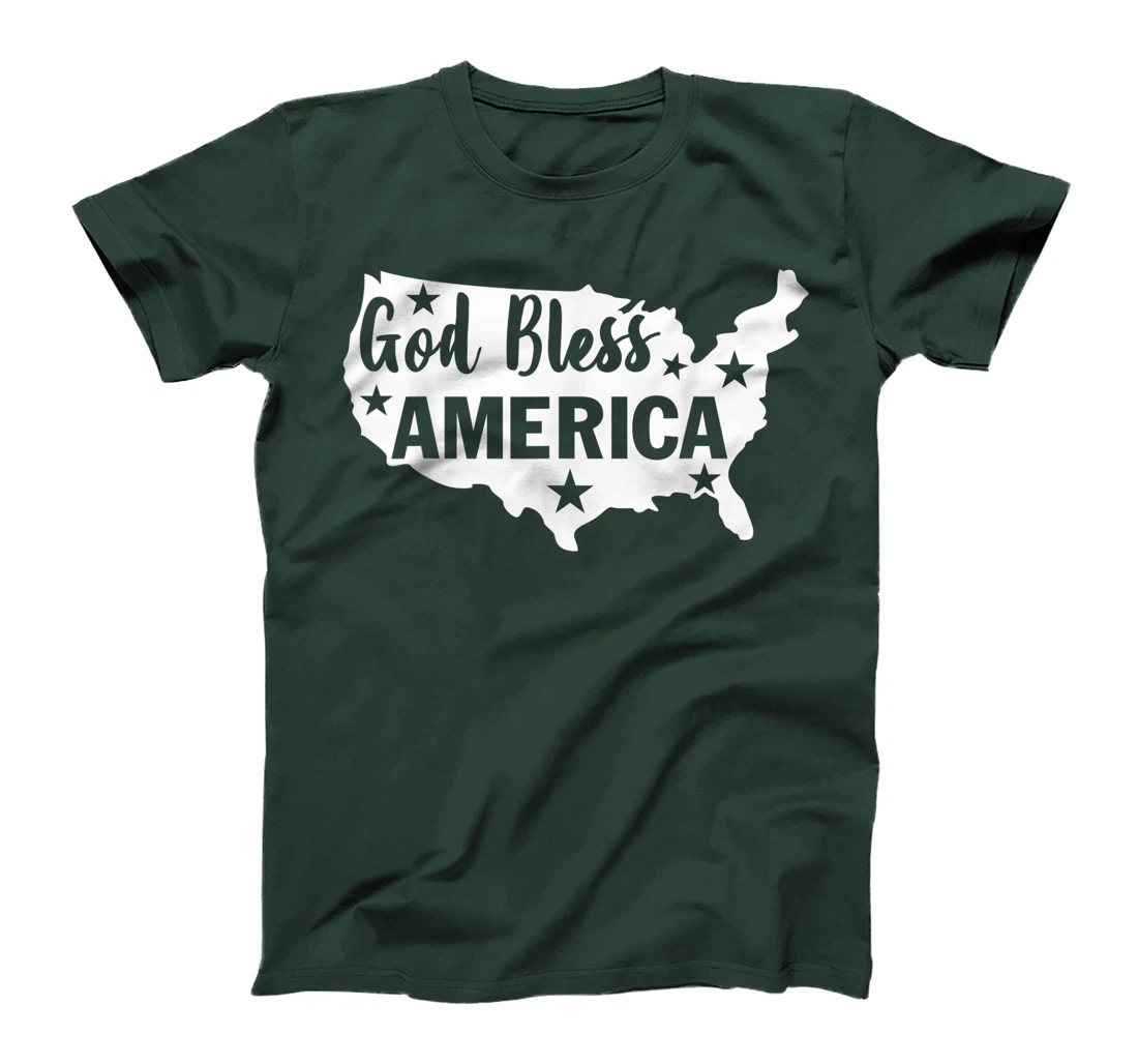 God Bless America 4th Of July USA American Patriotic T-Shirt