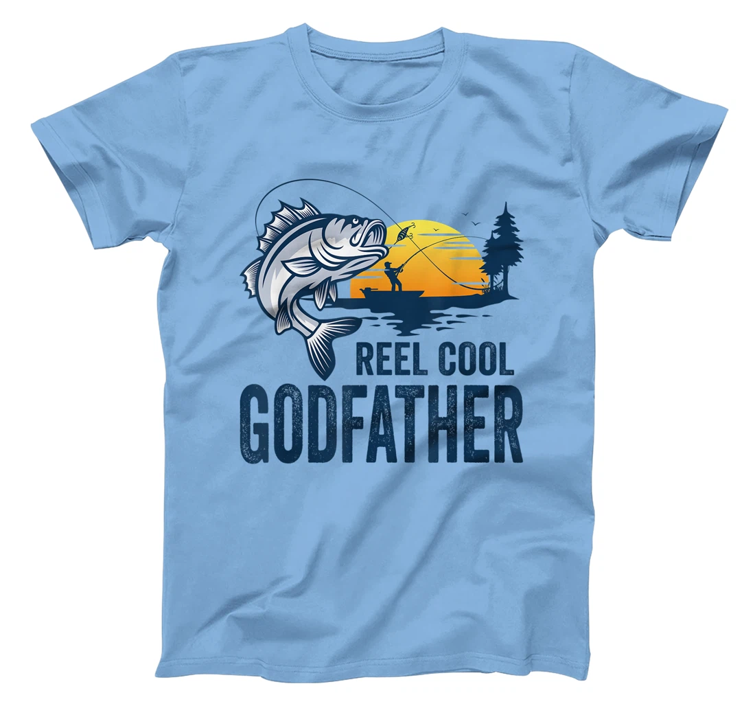 Reel Cool Godfather Fishing Dad Gifts Father's Day Fisherman T-Shirt