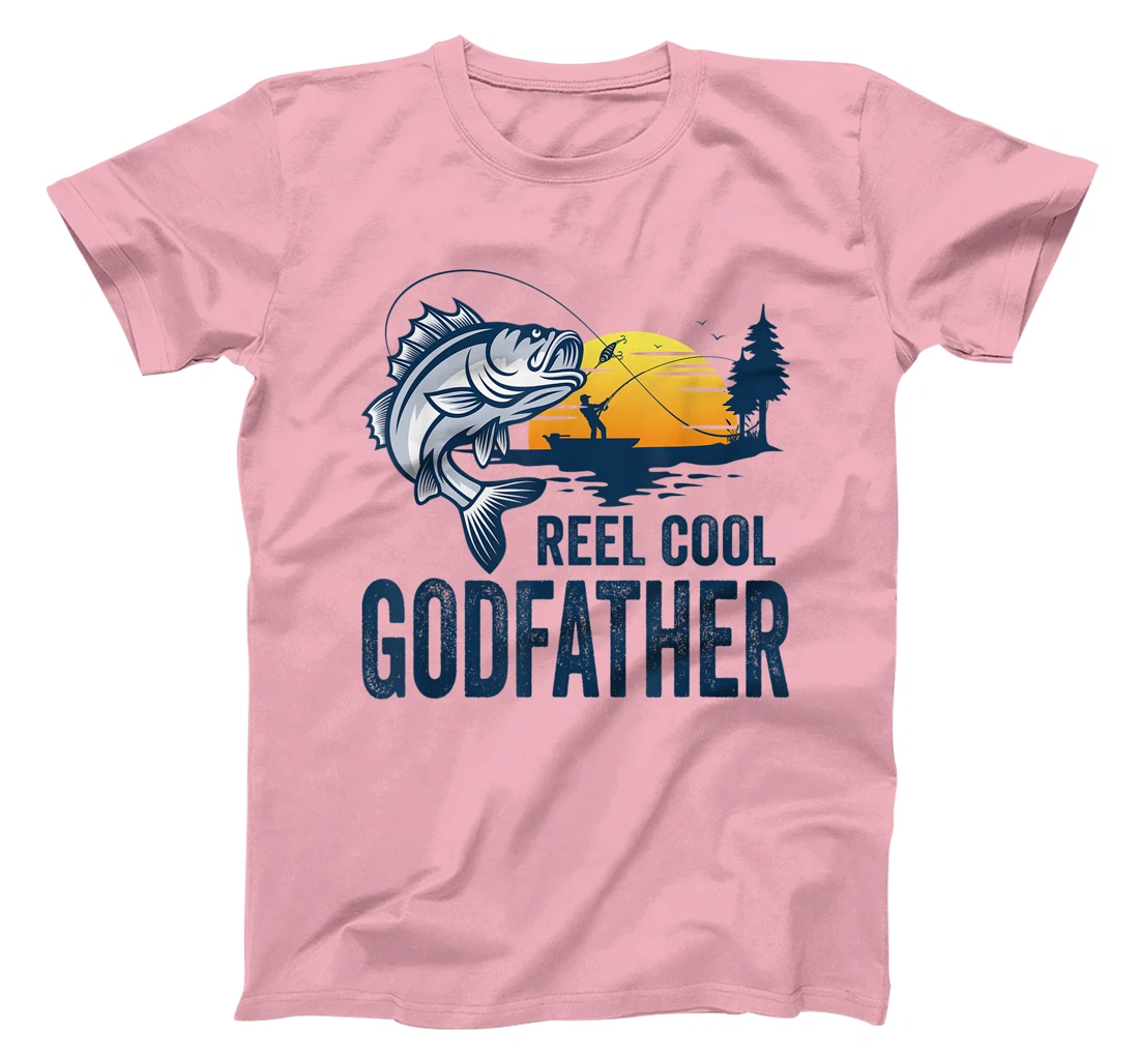 Reel Cool Godfather Fishing Dad Gifts Father's Day Fisherman T-Shirt