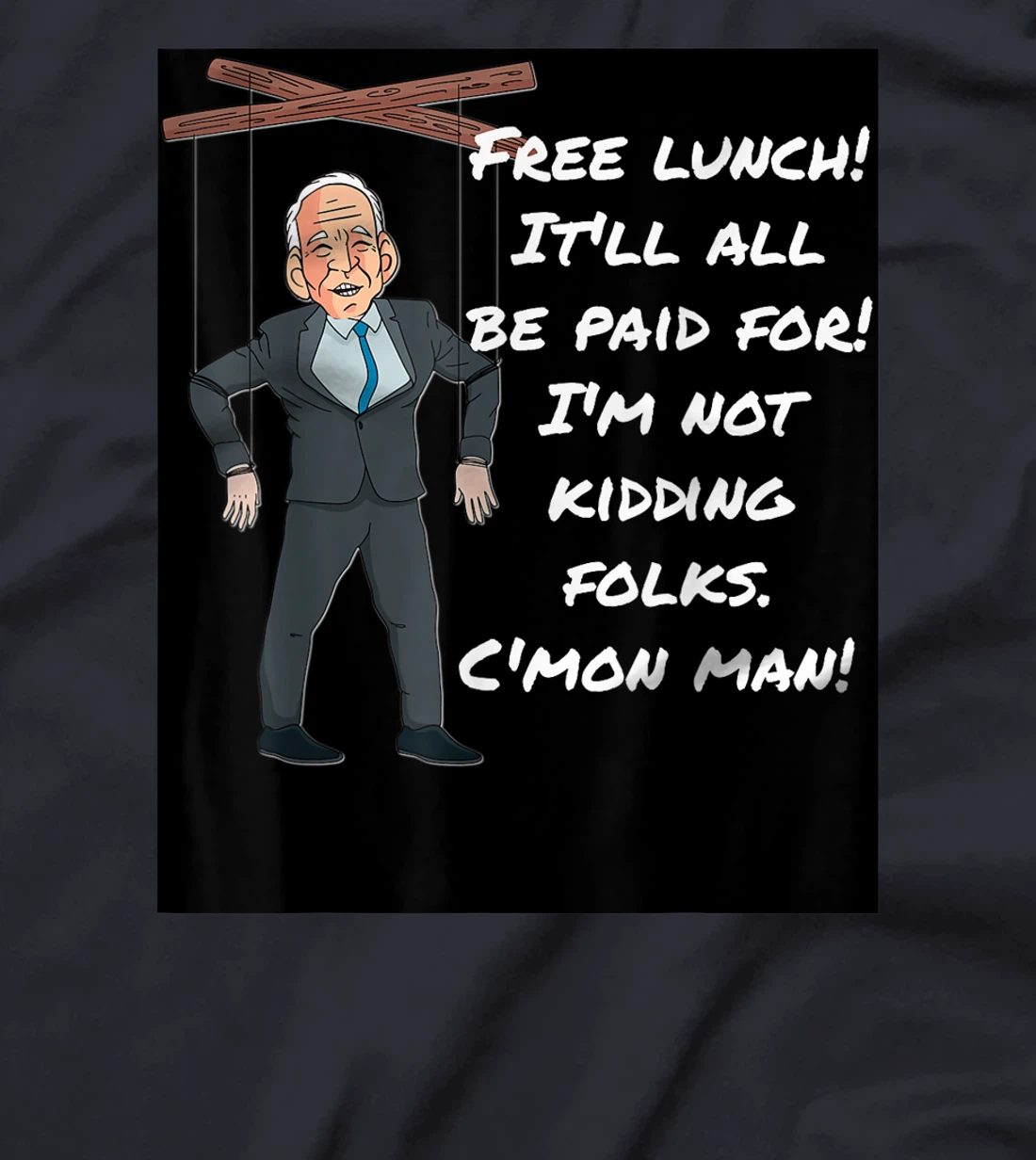 Womens Biden Free Lunch Anti Biden Lied Trump Impeach Biden T-Shirt