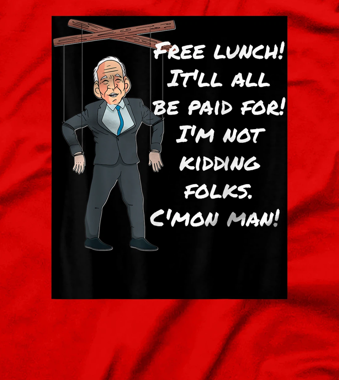 Womens Biden Free Lunch Anti Biden Lied Trump Impeach Biden T-Shirt
