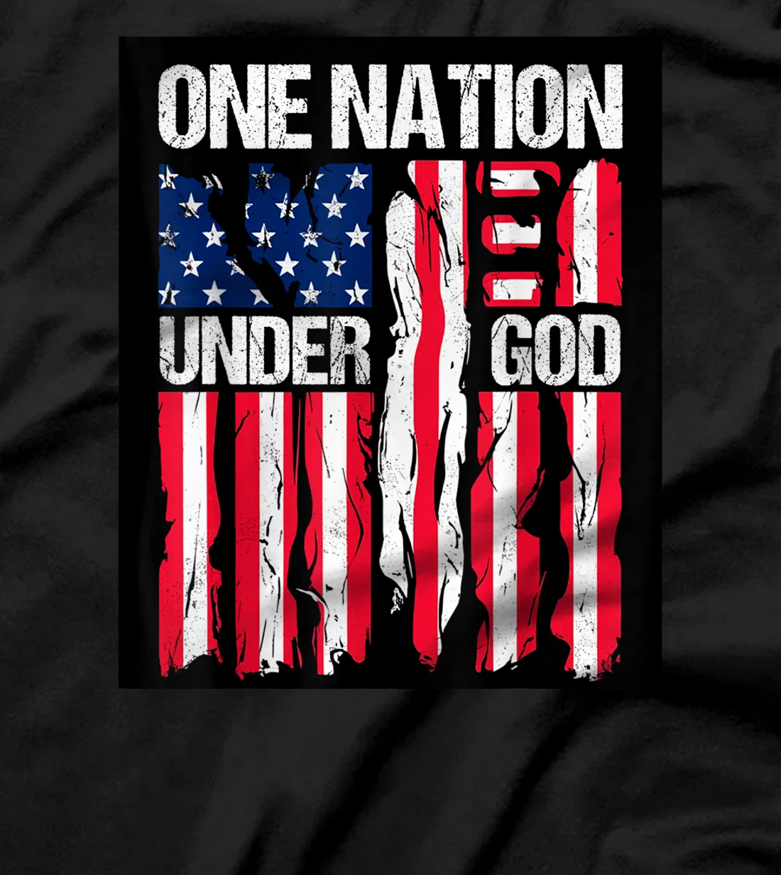 American Christian Pride One Nation Under God 4th Of July T-Shirt