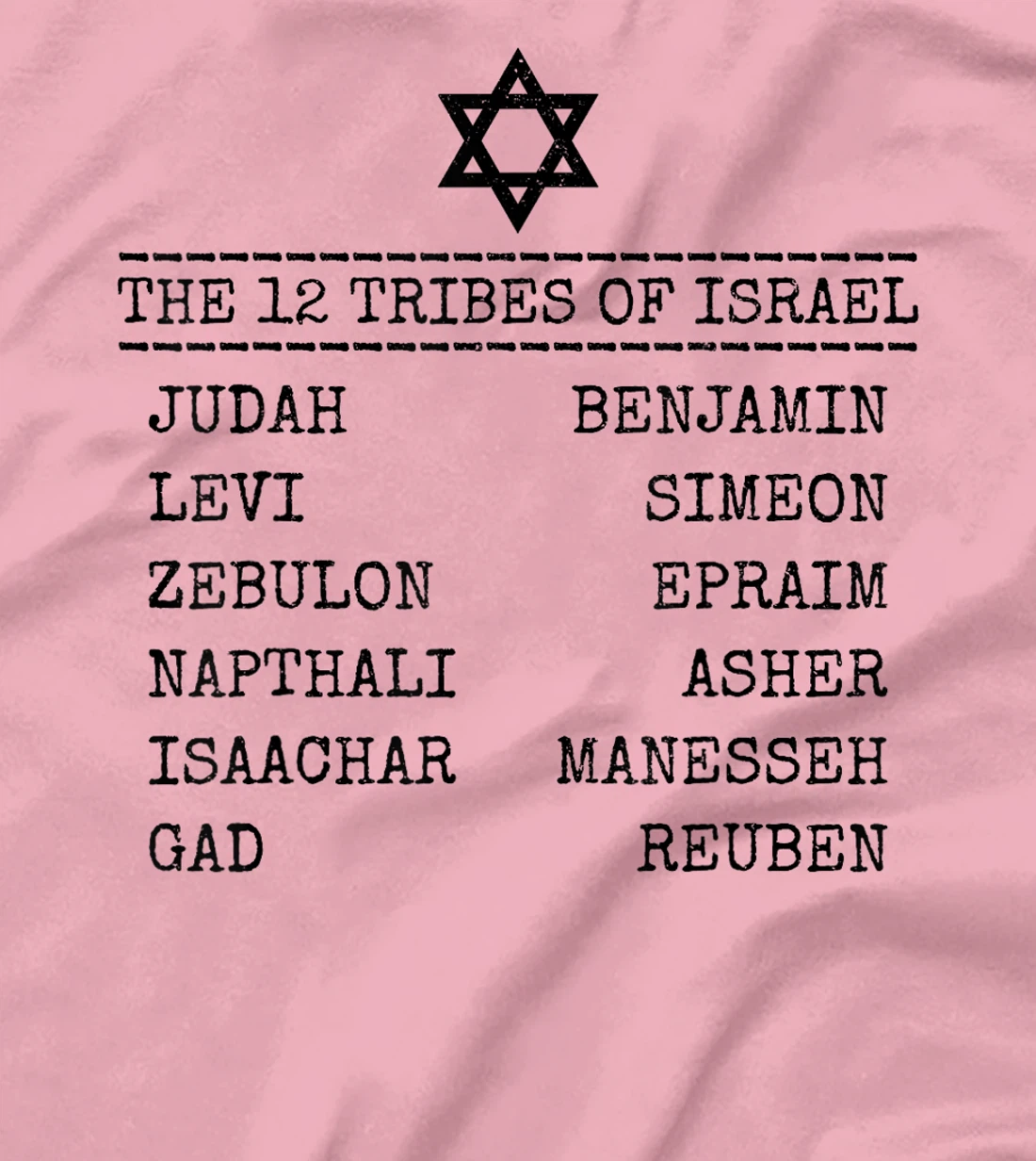 Hebrew Israelite 12 Tribes Of Israel Jew Jewish T-Shirt