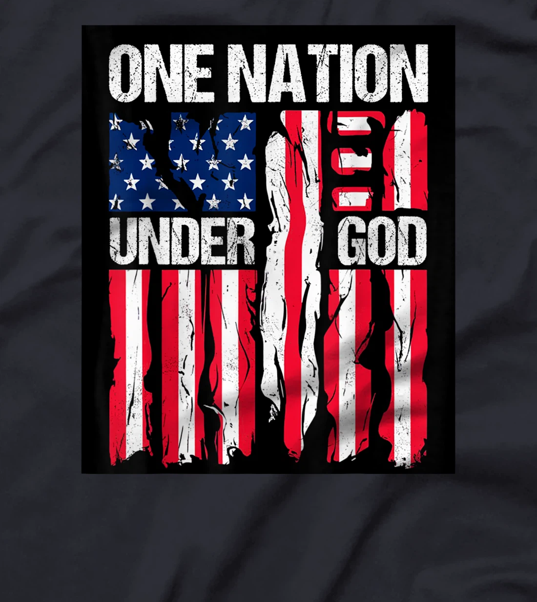 American Christian Pride One Nation Under God 4th Of July T-Shirt