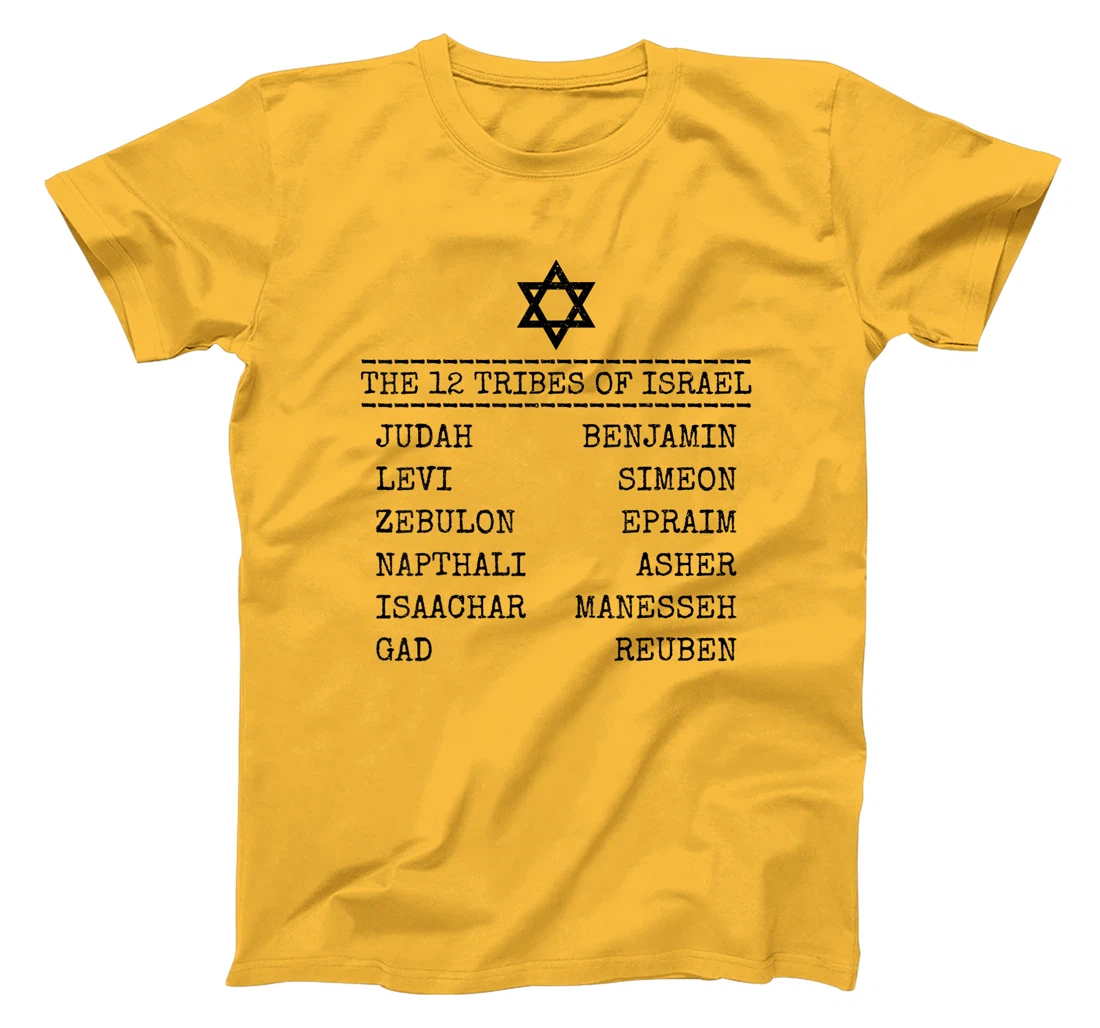 Hebrew Israelite 12 Tribes Of Israel Jew Jewish T-Shirt