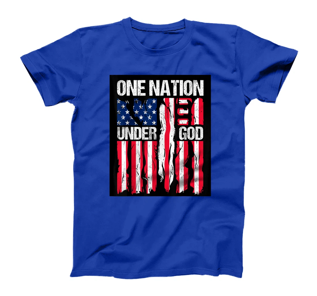 American Christian Pride One Nation Under God 4th Of July T-Shirt