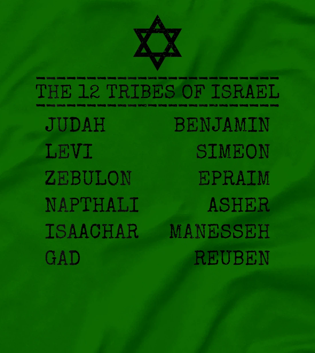 Hebrew Israelite 12 Tribes Of Israel Jew Jewish T-Shirt