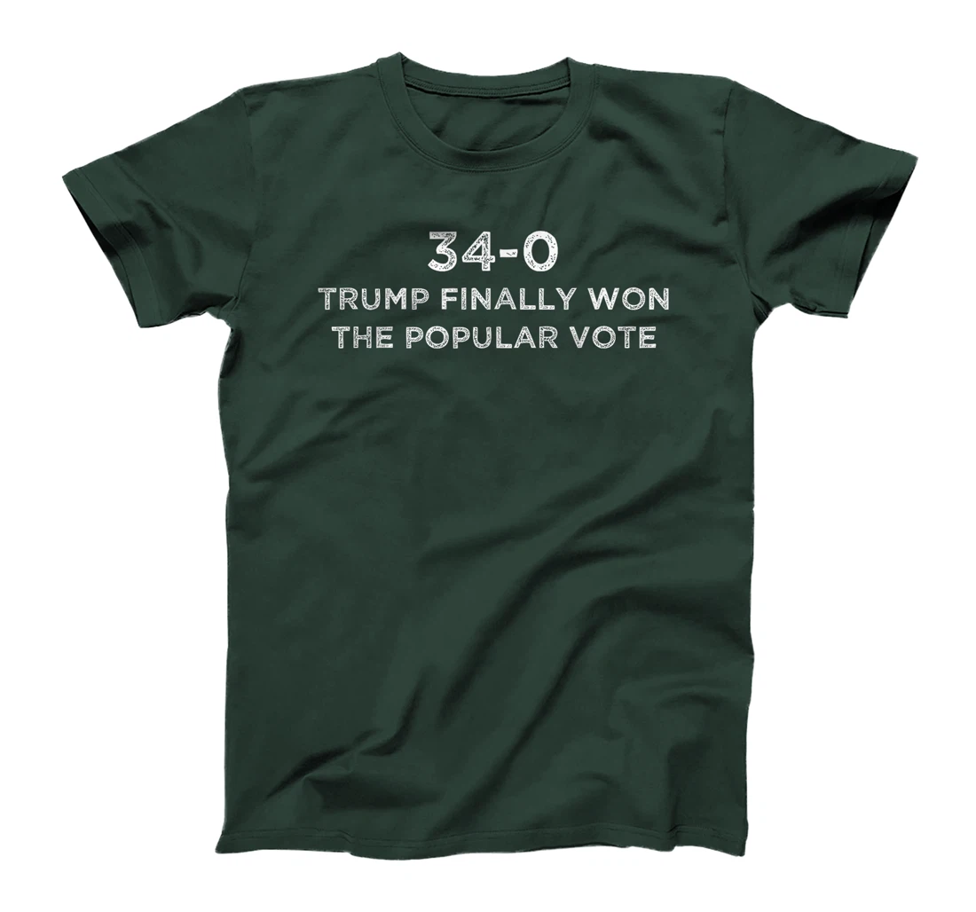 Finally Won The Popular Vote 34-0 Trump 2024 Convicted Felon T-Shirt