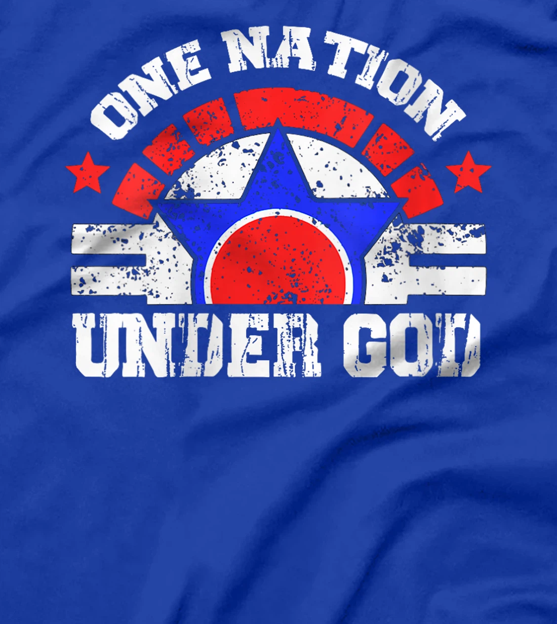Womens American Christian Pride One Nation Under God 4th Of July T-Shirt