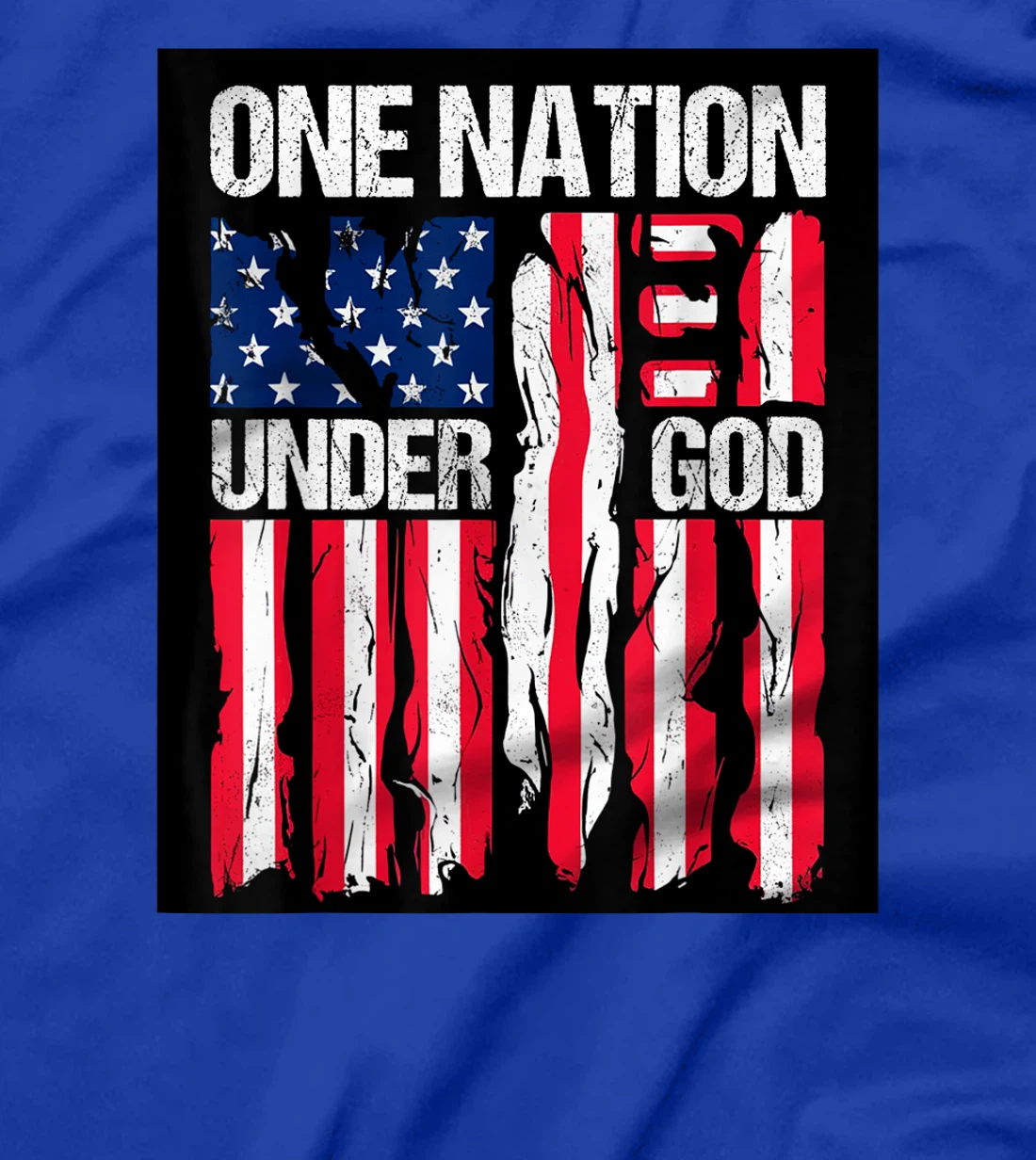 American Christian Pride One Nation Under God 4th Of July T-Shirt