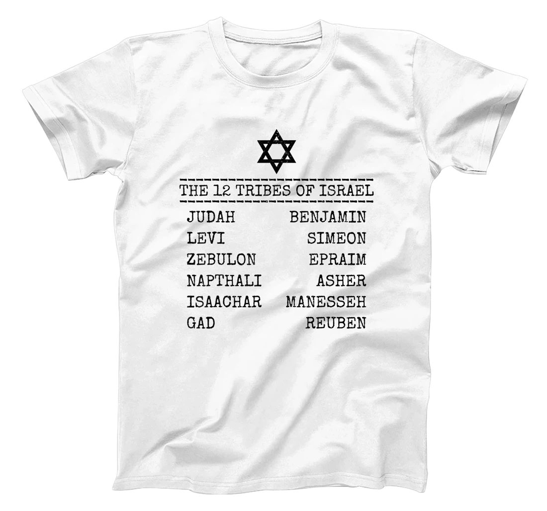 Hebrew Israelite 12 Tribes Of Israel Jew Jewish T-Shirt