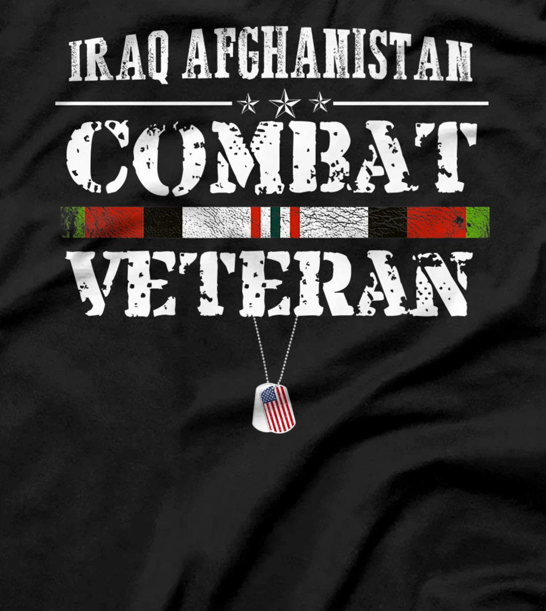Iraq Afghanistan Combat Veteran Proud Army Military Vintage Premium T-Shirt