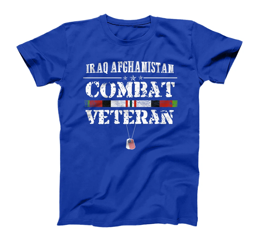 Iraq Afghanistan Combat Veteran Proud Army Military Vintage Premium T-Shirt